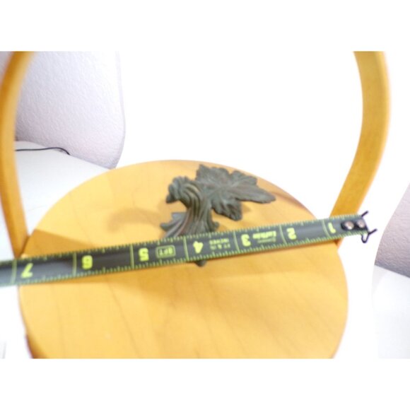 Longaberger 2000 October Fields Basket Handcrafted Wooden Lid Leaf design Fall - Picture 14 of 14